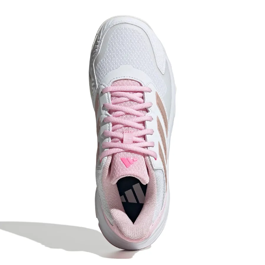 Imagen 5 de 8 de Zapatillas adidas Courtjam Control 3-BLANCO/ROSA/BEIGE