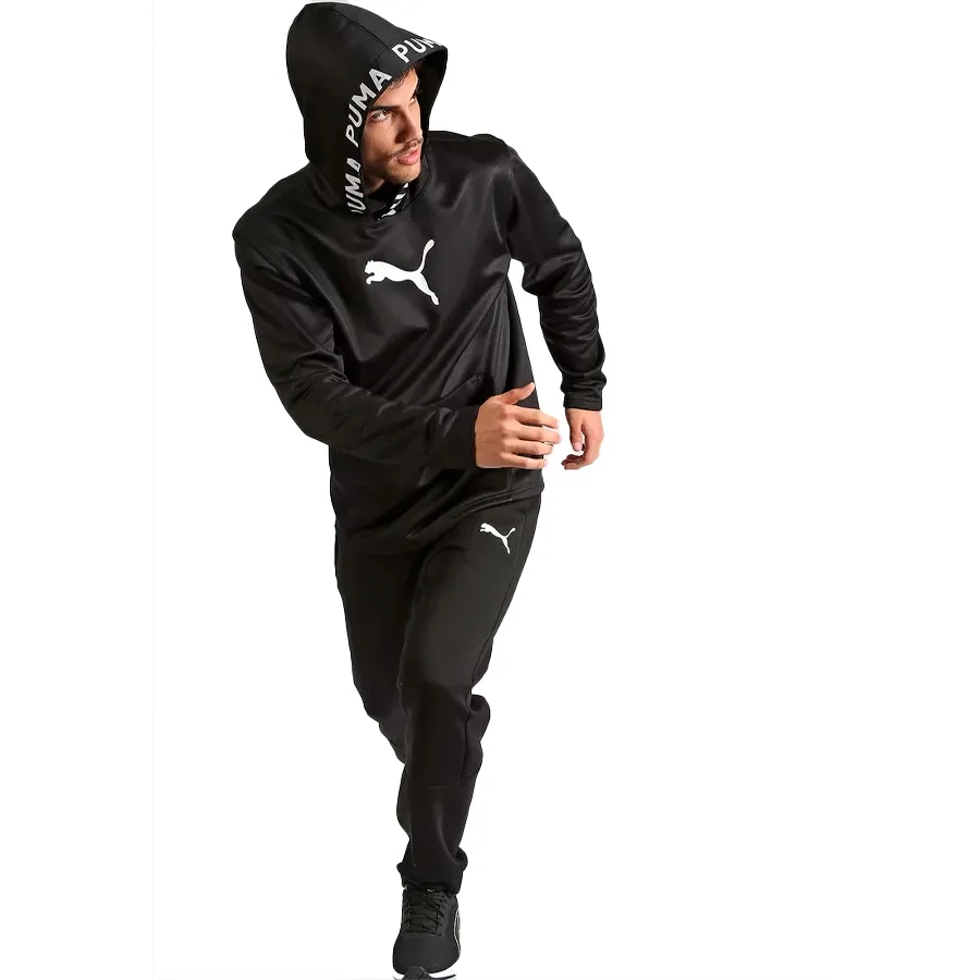 Imagen 3 de 4 de Buzo Puma Train Power Fleece-NEGRO/BLANCO