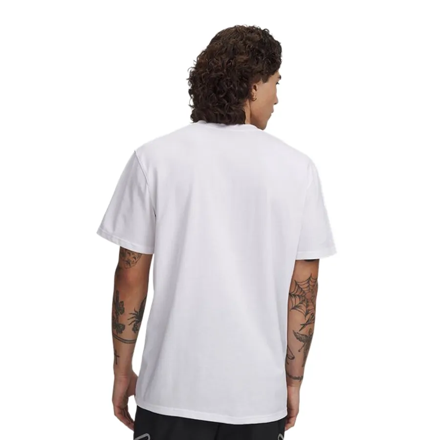 Imagen 1 de 5 de Remera Under Armour Embroidered Heavyweight-BLANCO