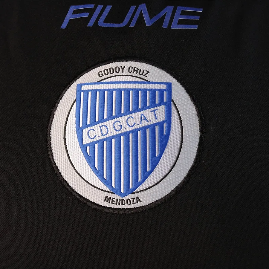Imagen 3 de 5 de Remera Fiume Sport S/M Entrenamiento Godoy Cruz-NEGRO/AZUL
