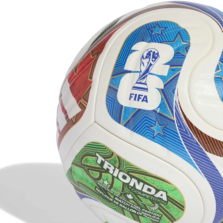 Imagen 2 de 5 de Pelota adidas de Competición Trionda Copa Mundial de la FIFA 26-BLANCO/AZUL/ROJO