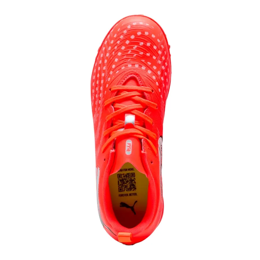 Imagen 2 de 6 de Botines Puma Future 9 Play Tf-NARANJA FLUOR/PLATA