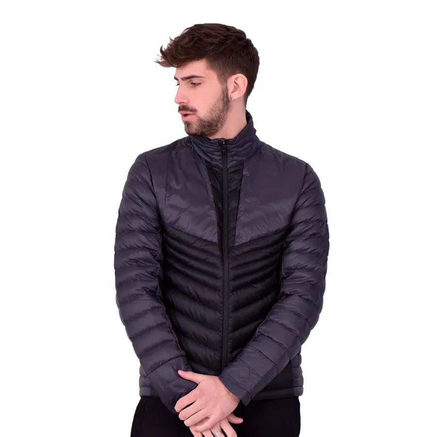 Imagen 2 de 7 de Campera Salomon Haloes Down-NEGRO/GRIS