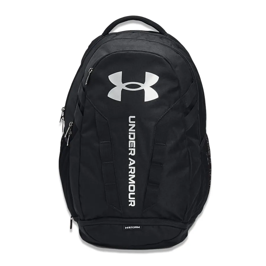 Imagen 1 de 6 de Mochila Under Armour Hustle 5.0-NEGRO/PLATA