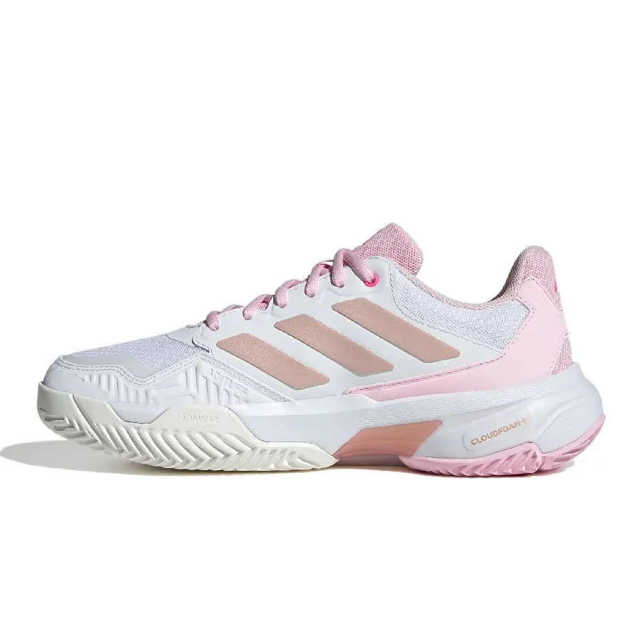 Imagen 3 de 8 de Zapatillas adidas Courtjam Control 3-BLANCO/ROSA/BEIGE