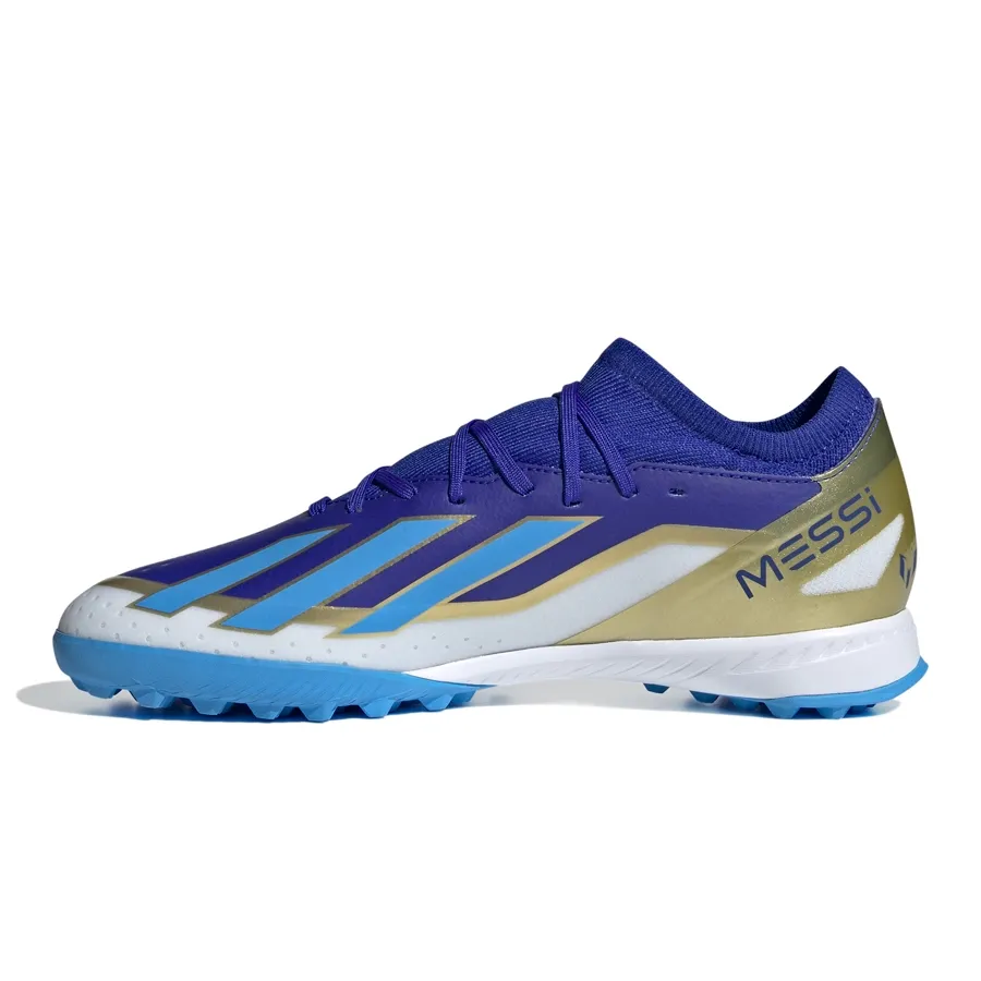 Imagen 2 de 7 de Botines adidas X Crazyfast Messi League-AZUL/DORADO/CELESTE