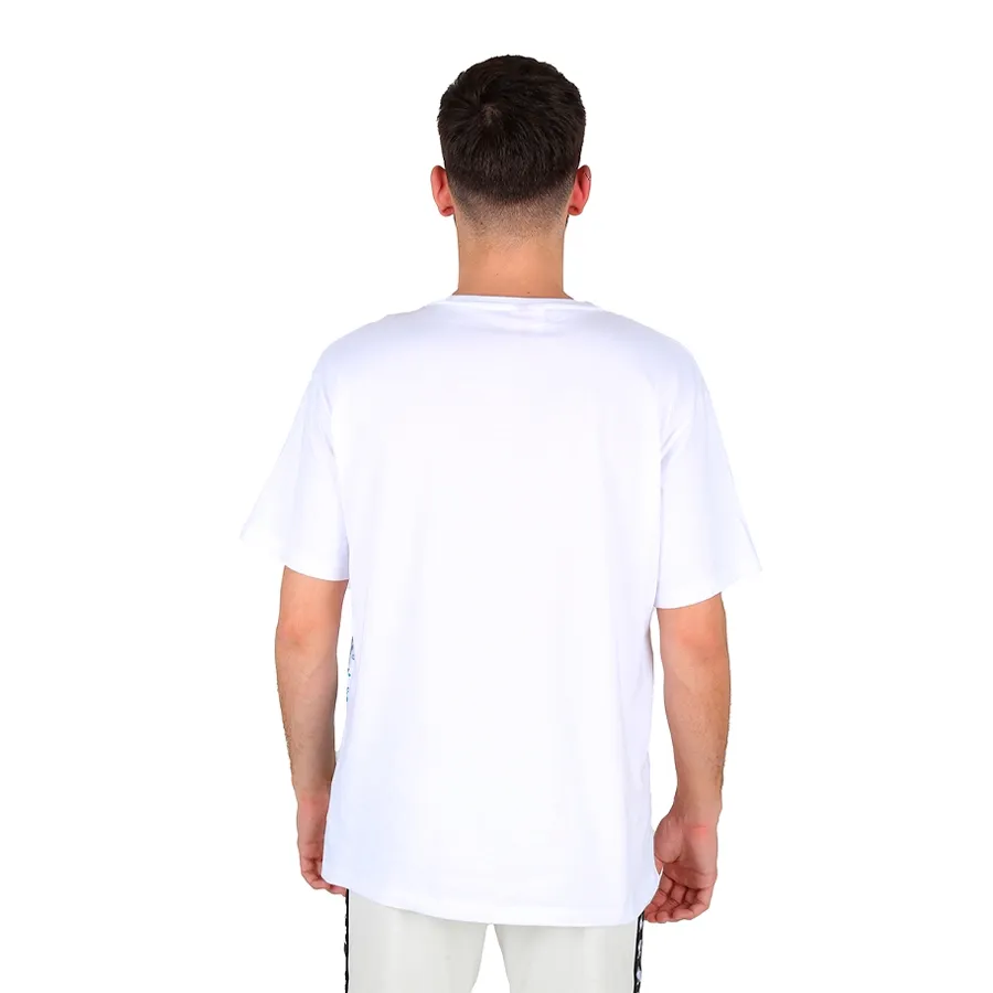 Imagen 1 de 2 de Remera Kappa Authentic Graphik Garrel-BLANCO/NARANJA/AZUL
