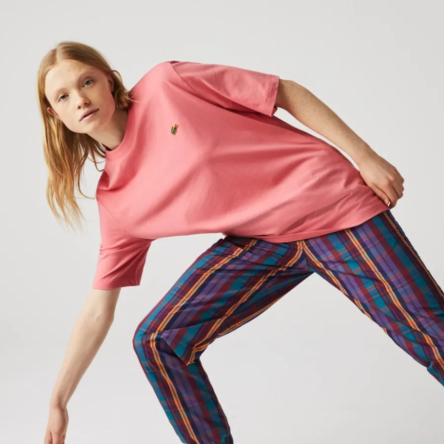 Imagen 3 de 5 de Remera Lacoste Loose Fit Live de Algodón-SALMON