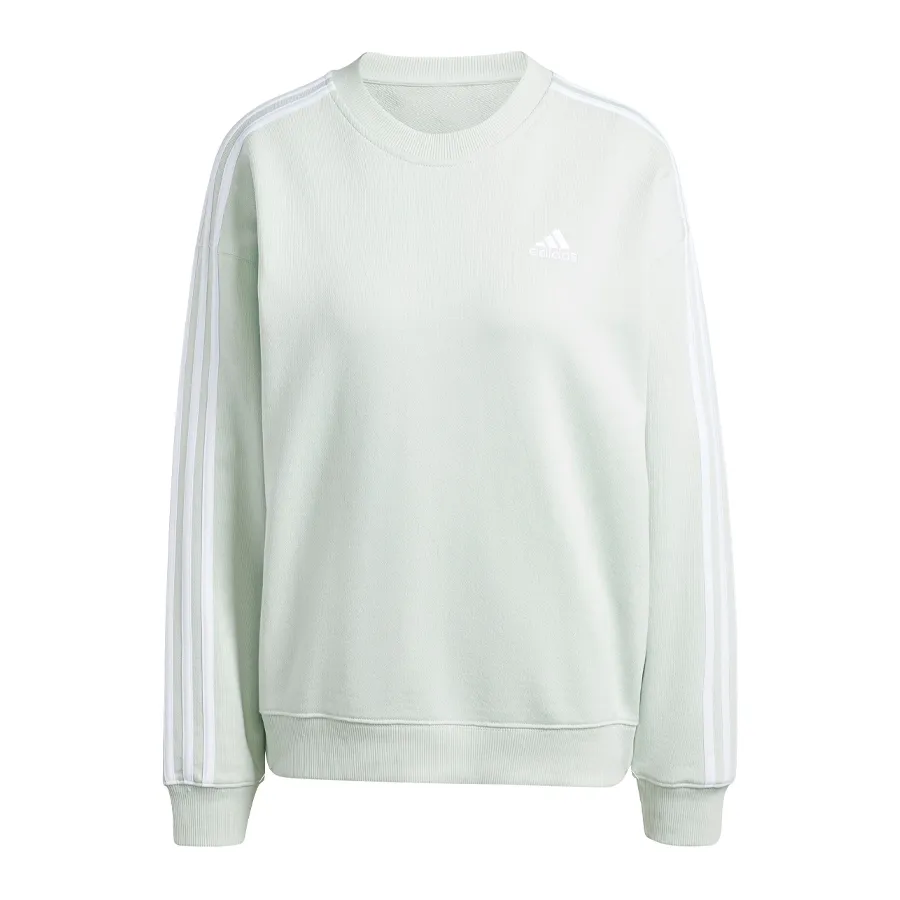 Imagen 4 de 5 de Buzo adidas Essentials 3 Stripes-VERDE AGUA/BLANCO