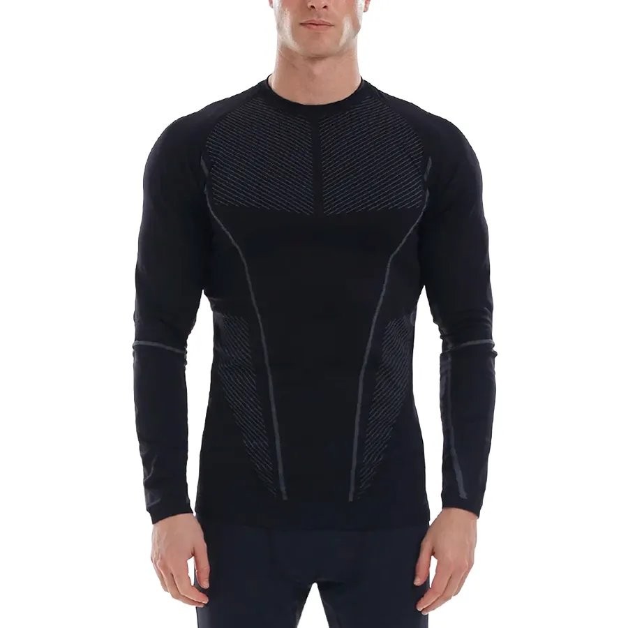 Imagen 0 de 2 de Remera Xpirit Buzo Activewear Manga Larga-NEGRO