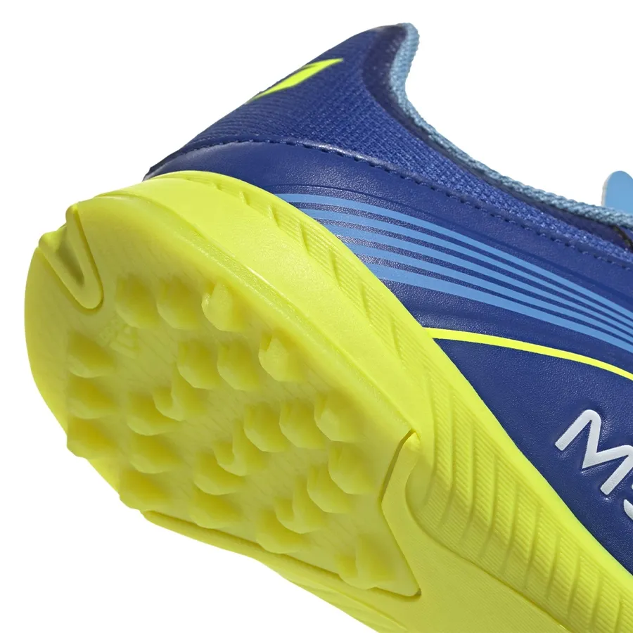 Imagen 6 de 7 de Botines adidas F50 Messi League Tf-AZUL FRANCIA/AMARILLO FLUOR/CELESTE