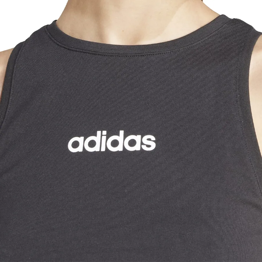 Imagen 3 de 5 de Musculosa adidas Essentials Linear Slim-NEGRO