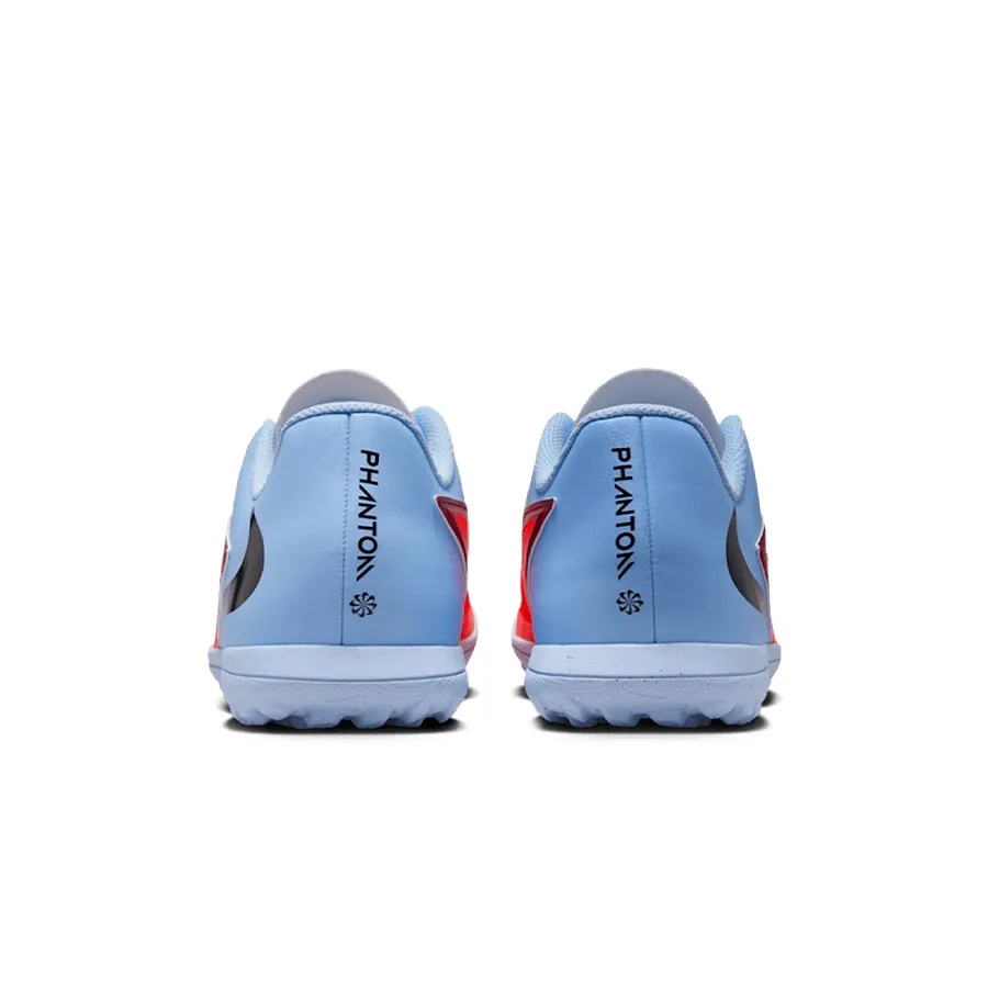 Imagen 5 de 8 de Botines Nike Phantom 360 Club TF-CELESTE/CORAL/NEGRO