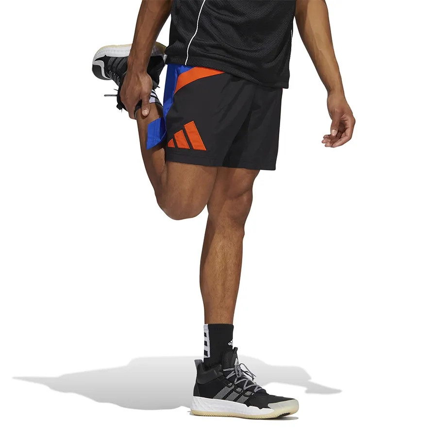 Imagen 4 de 6 de Shorts adidas Galaxy-AZUL/NEGRO/NARANJA