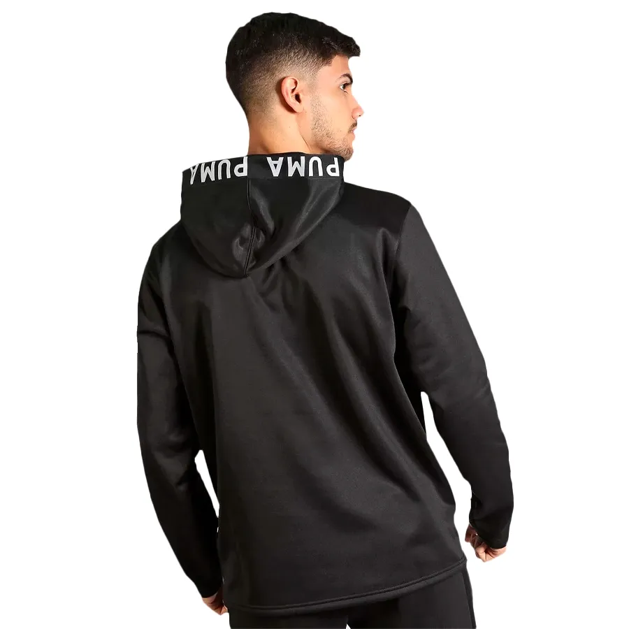 Imagen 1 de 4 de Buzo Puma Train Power Fleece-NEGRO/BLANCO