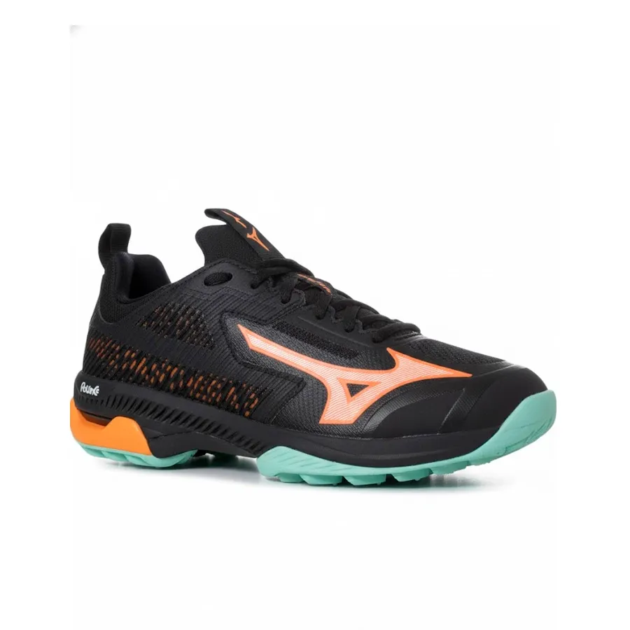 Imagen 1 de 6 de Botines Mizuno Wave Panthera 2-NEGRO/NARANJA