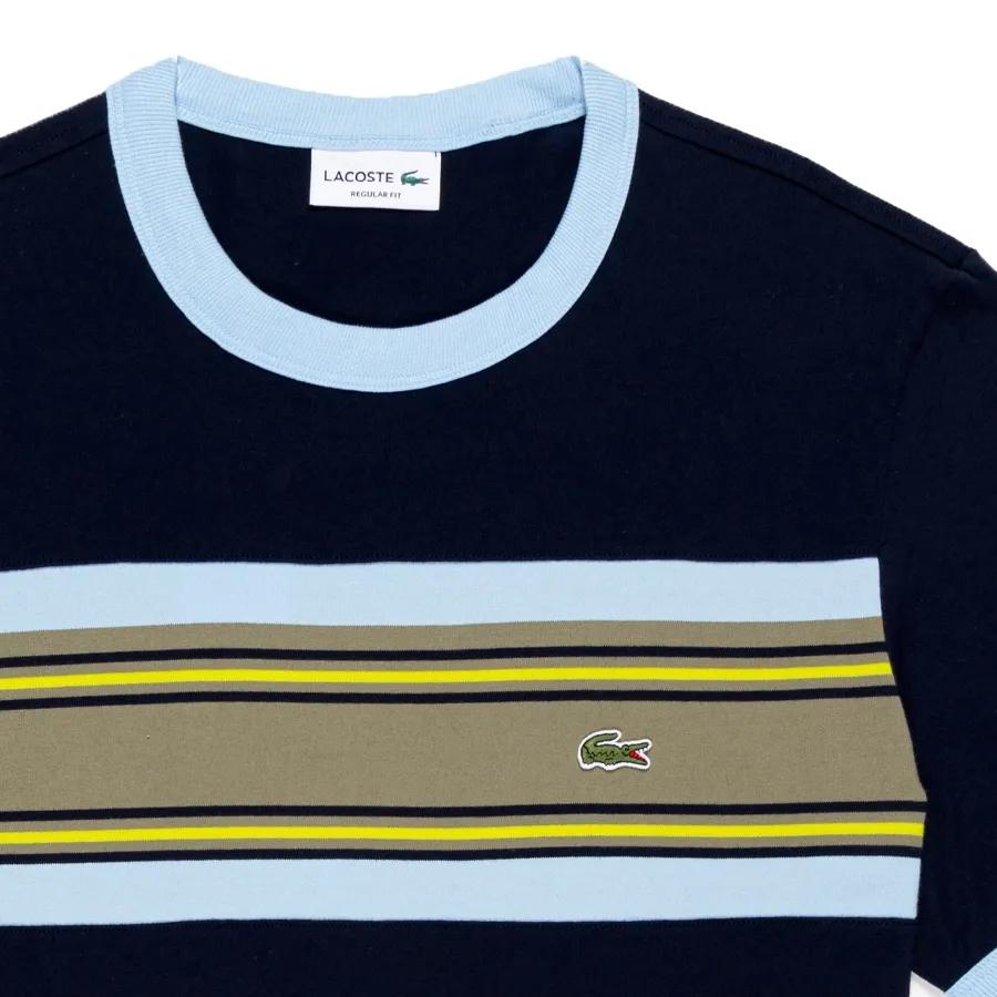 Imagen 1 de 2 de Remera Lacoste -MARINO/CELESTE/VERDE