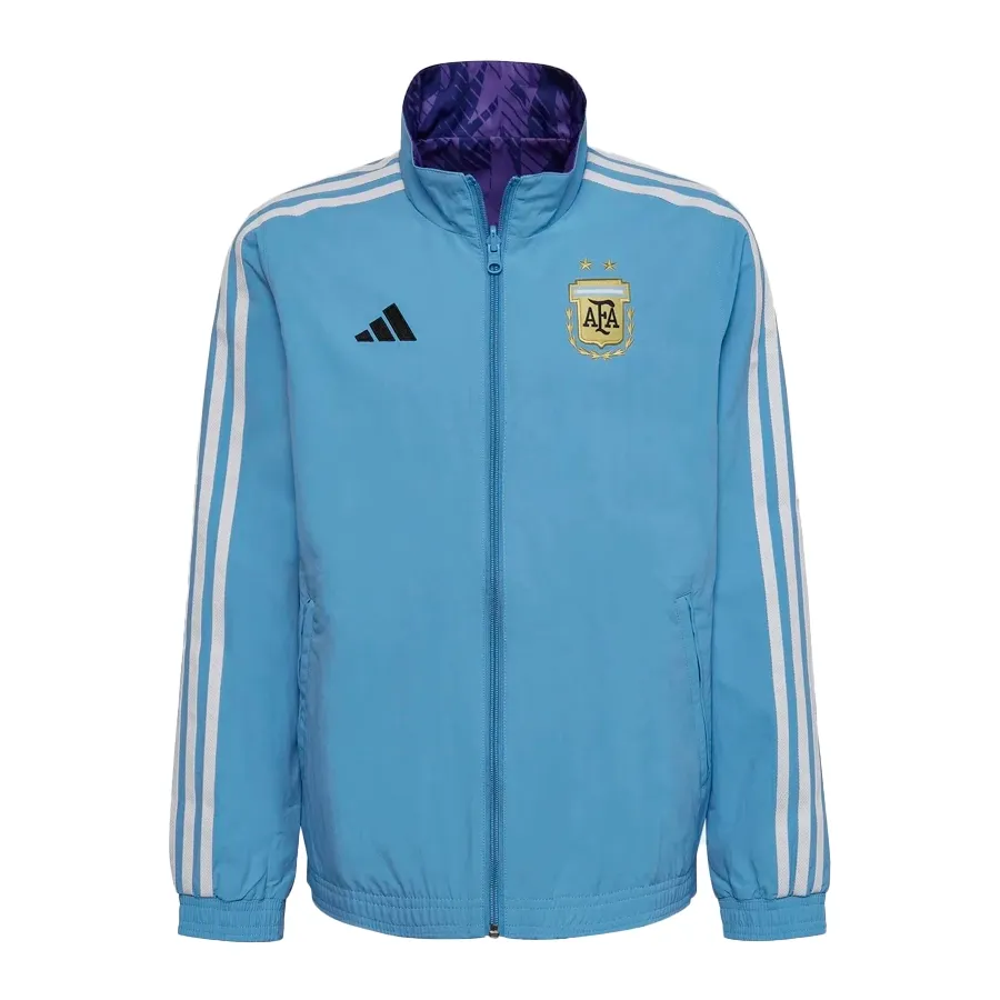 Imagen 0 de 4 de Campera adidas Anthem Argentina-CELESTE/BLANCO/VIOLETA