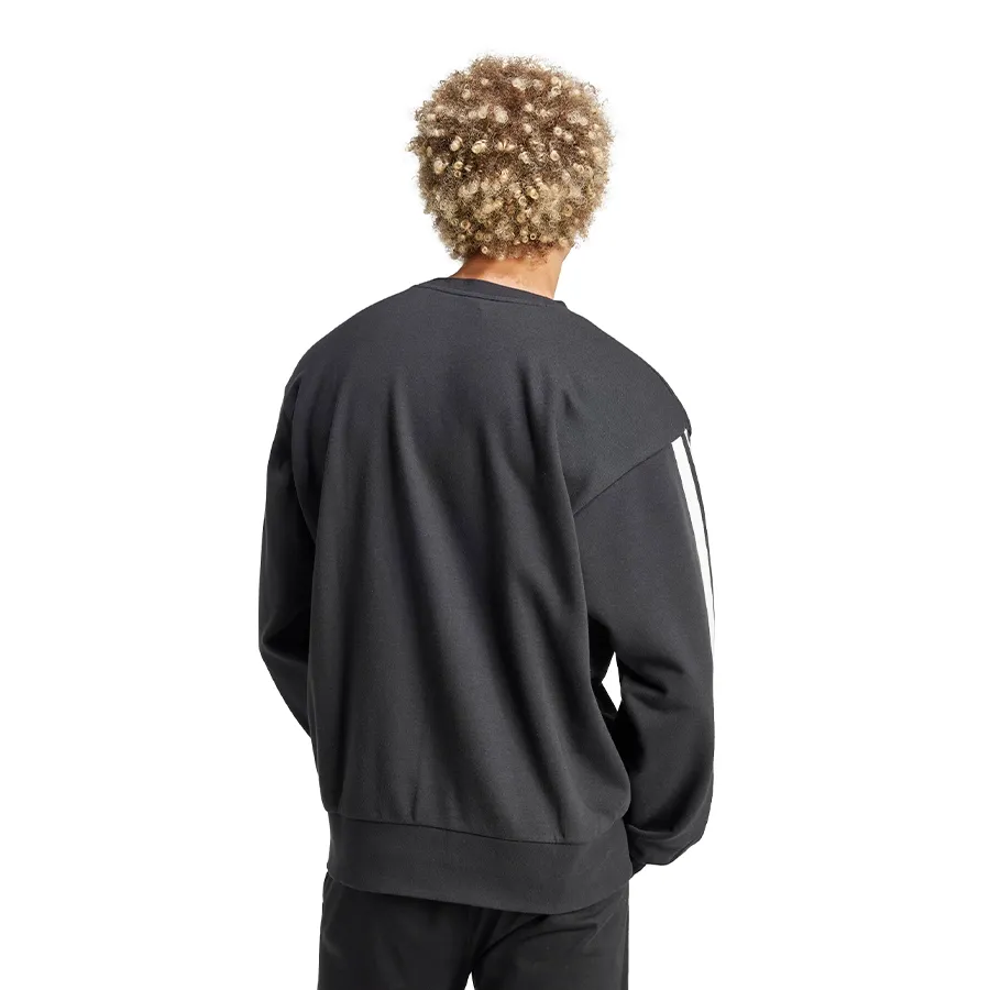 Imagen 1 de 5 de Buzo adidas Essentials 3 Stripes-NEGRO