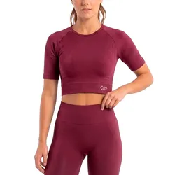 Top Kamp Crop Manga Corta Seamless