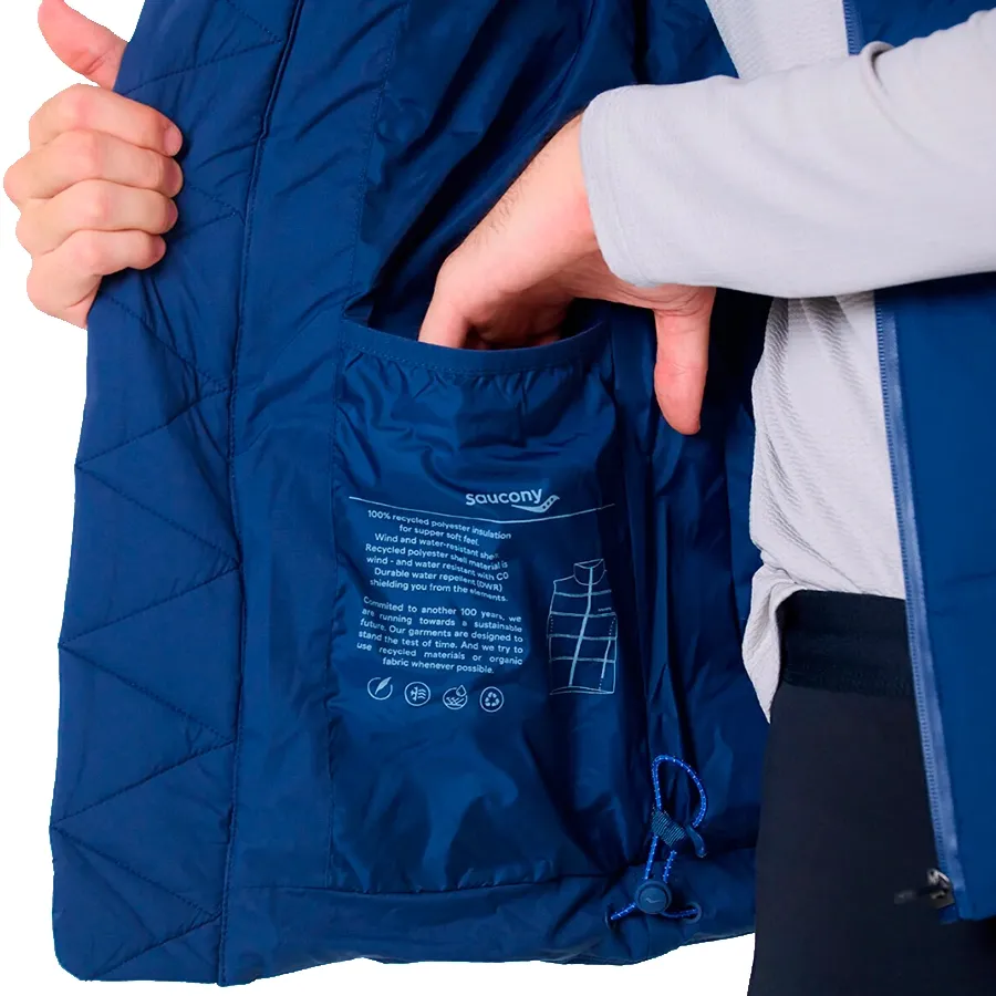 Imagen 3 de 5 de Chaleco Saucony Surge Heat-MARINO