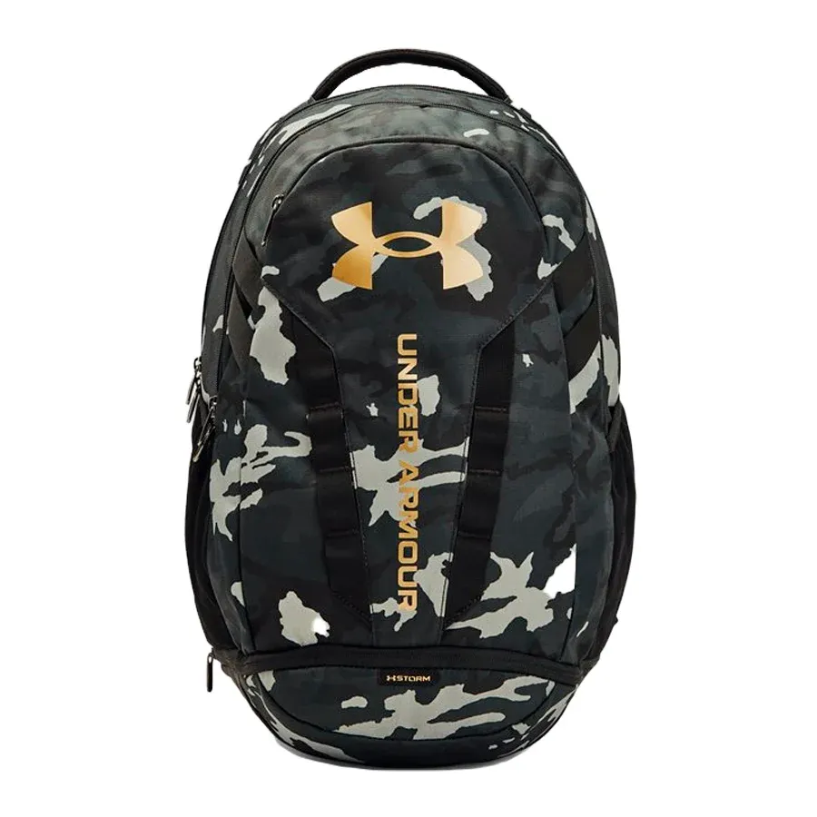 Imagen 0 de 3 de Mochila Under Armour Hustle 5.0-NEGRO/CAMUFLADO