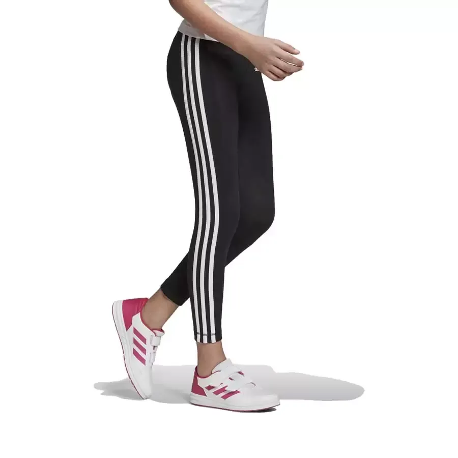 Imagen 3 de 4 de Calza adidas Essentials 3 Stripes-NEGRO/BLANCO