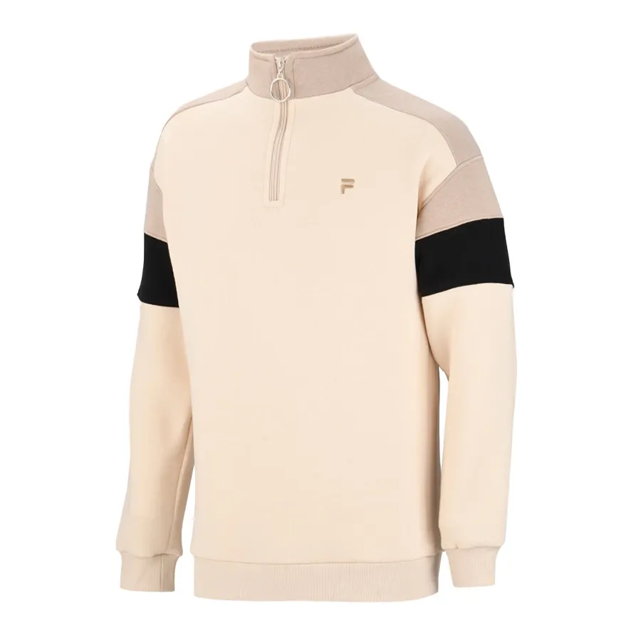 Imagen 0 de 2 de Buzo Fila Block Letter 1/2 Cierre-CREMA/ARENA/NEGRO