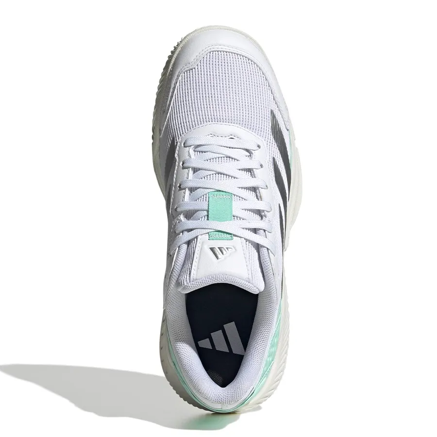 Imagen 3 de 7 de Zapatillas adidas Courtquick Padel-BLANCO/CELESTE/PLATA