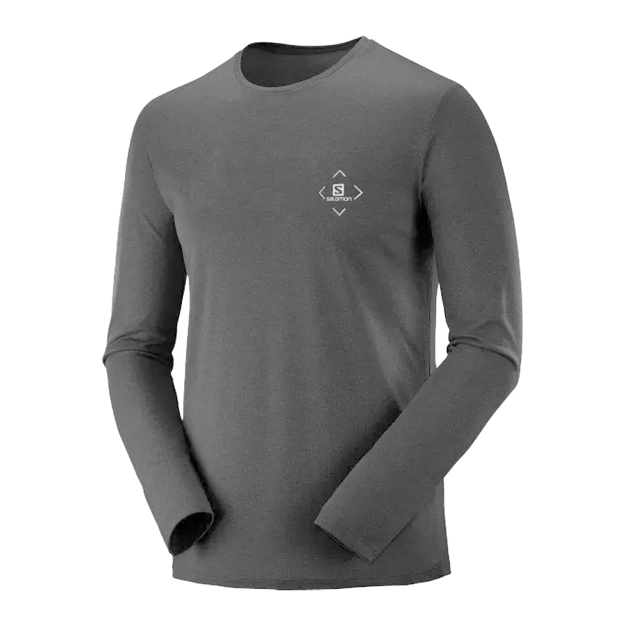 Imagen 0 de 1 de Remera Salomon Cotton Ls Iii-GRIS