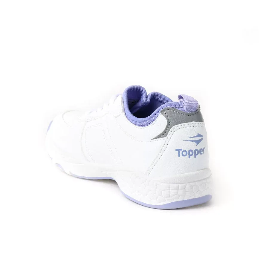 Imagen 2 de 5 de Zapatillas Topper Atlas Kids-BLANCO/LILA