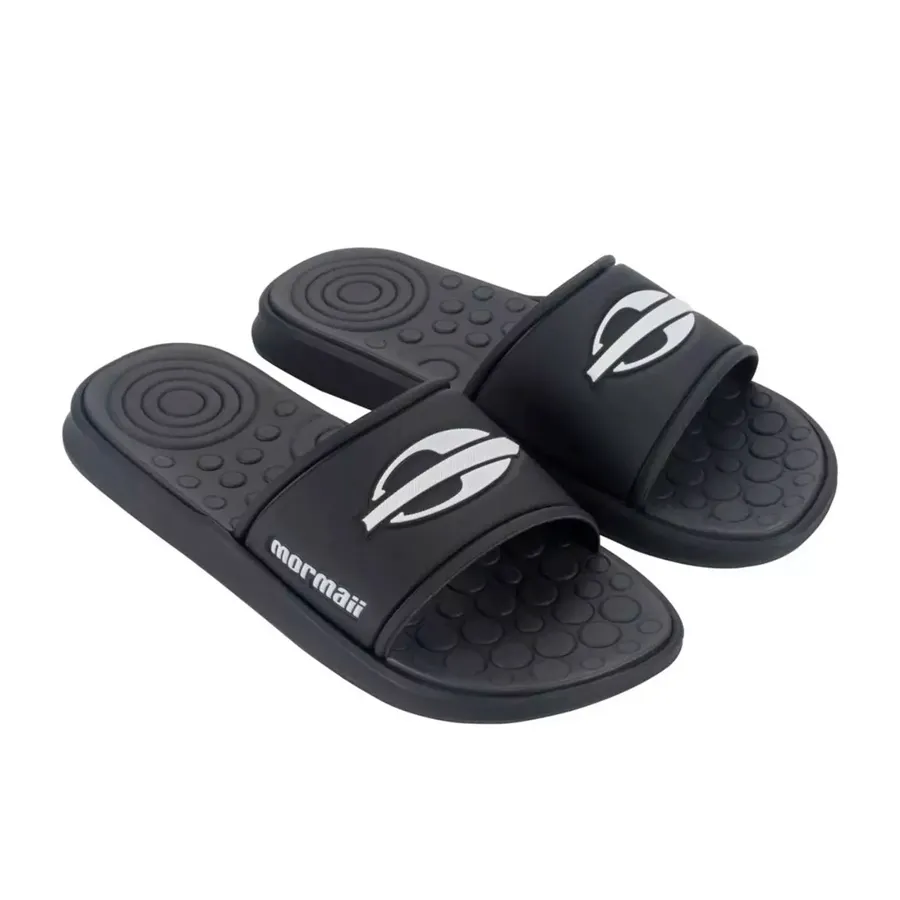 Imagen 2 de 5 de Sandalias Mormaii Quiver Pro Slide-NEGRO/BLANCO