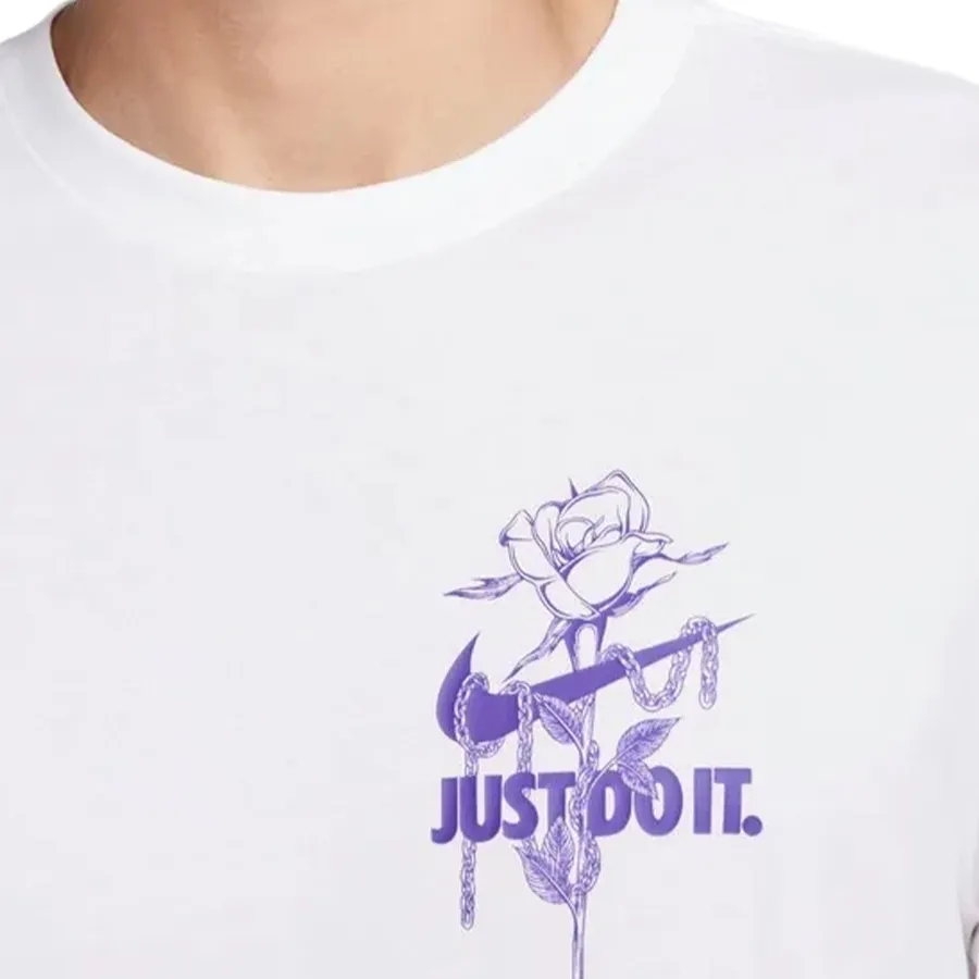 Imagen 2 de 4 de Remera Nike Dri-Fit 3-BLANCO/VIOLETA