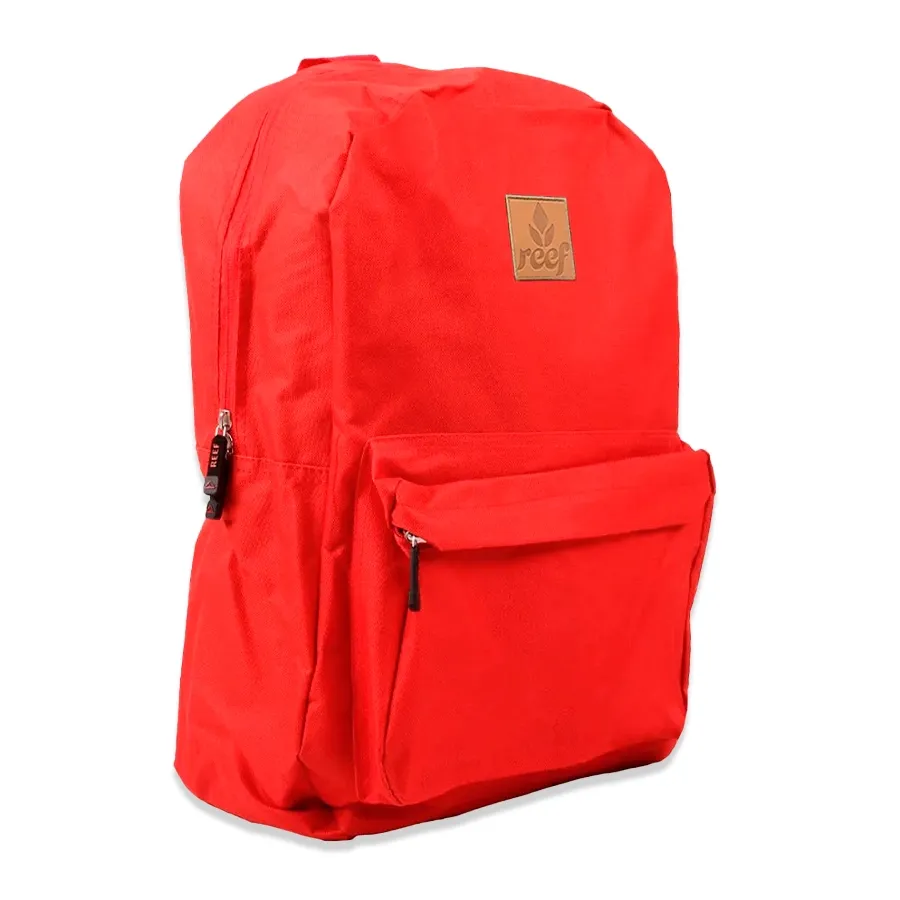 Imagen 1 de 3 de Mochila Reef Logo Ecocuero 17-ROJO