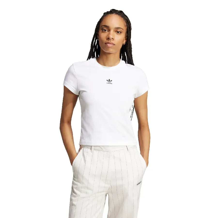 Imagen 0 de 4 de Remera adidas originals Essentials Slim Tee-BLANCO