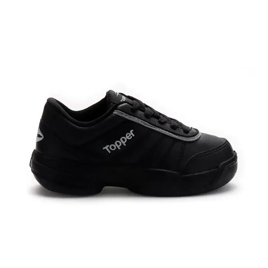 Imagen 0 de 4 de Zapatillas Topper Tie Break Ii Kids-NEGRO