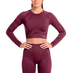 Top Kamp Kalma Crop Manga Larga Seamless