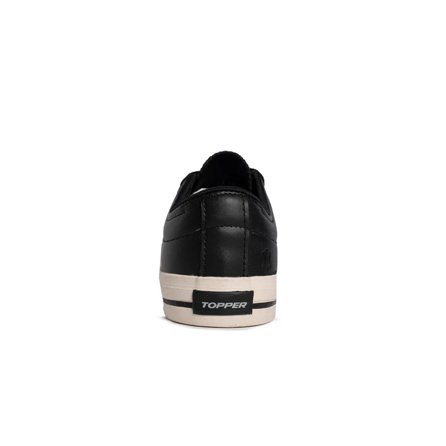 Imagen 3 de 5 de Zapatillas Topper Hyde II Lth-NEGRO/HUESO