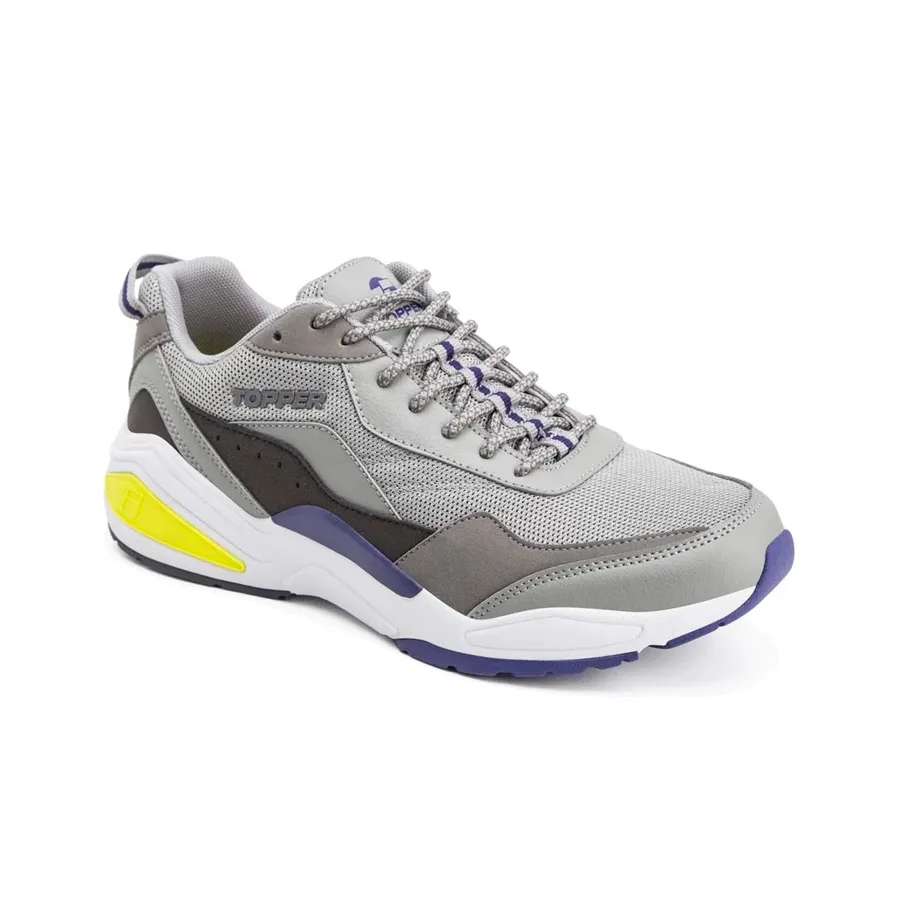 Imagen 1 de 5 de Zapatillas Topper Circus-GRIS/GRAFITO/AMARILLO