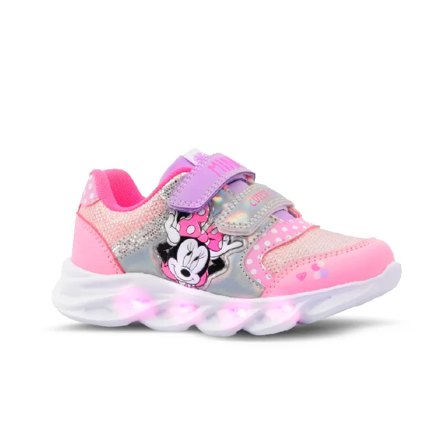 Imagen 0 de 3 de Zapatillas Footy Minnie con Luz-ROSA/PLATA/LILA