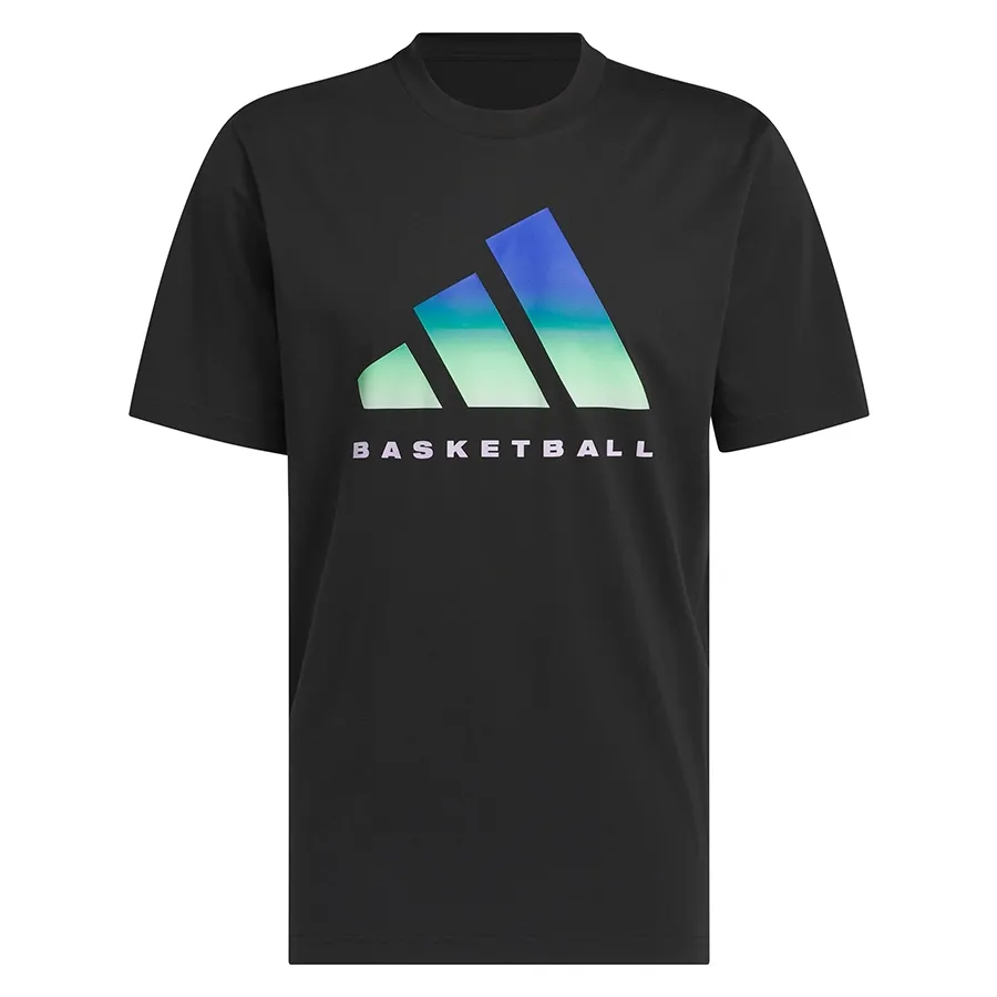 Imagen 1 de 4 de Remera adidas Graphic de básquet Tee-NEGRO
