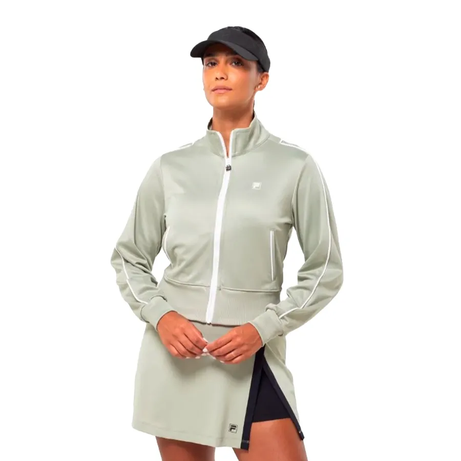 Imagen 0 de 4 de Campera Fila Comfort Tennis Match-VERDE SECO/BLANCO