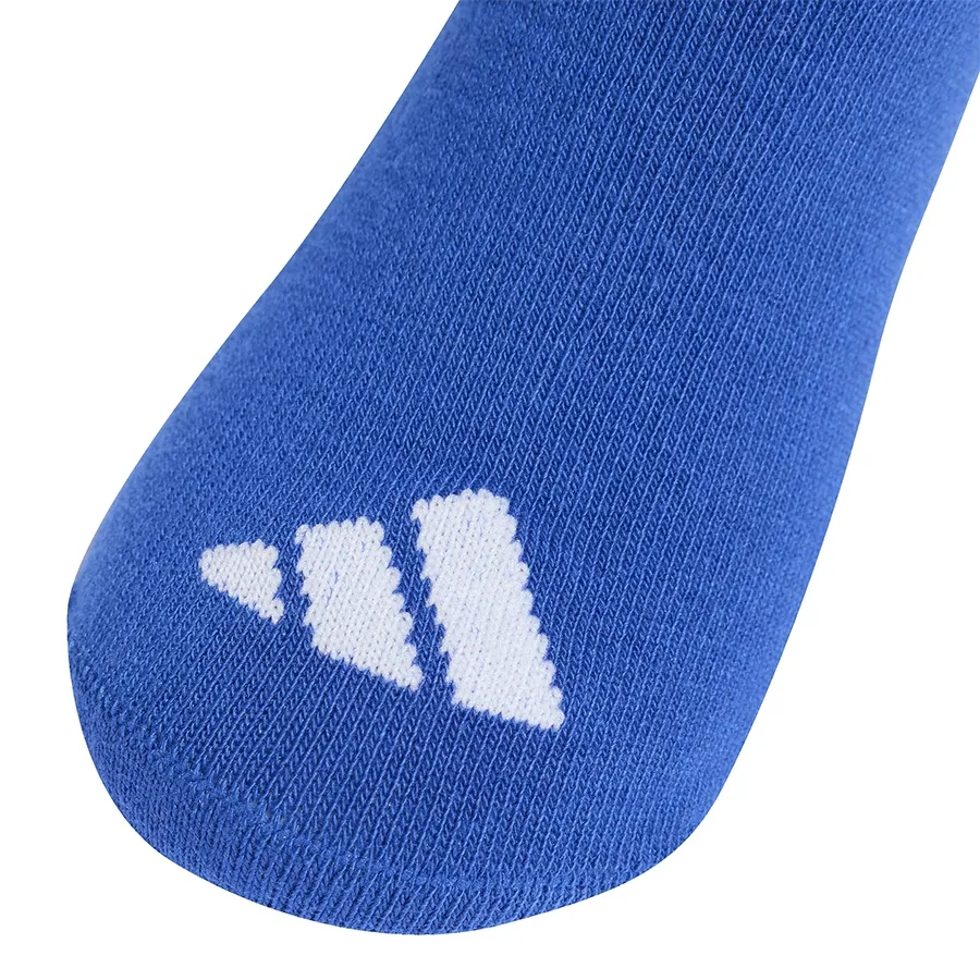 Imagen 3 de 4 de Medias adidas Acanaladas 3 Pares Kids-BLANCO/AZUL