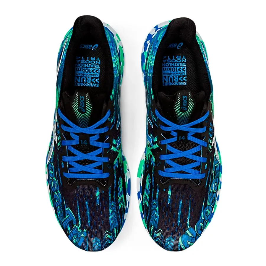 Imagen 3 de 5 de Zapatillas Asics Noosa 14 Tri Standard-NEGRO/AZUL/VERDE AGUA