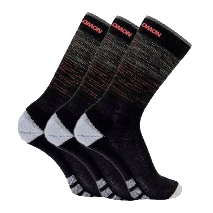 Imagen 0 de 1 de Medias Salomon Predict Crew Tripack-NEGRO