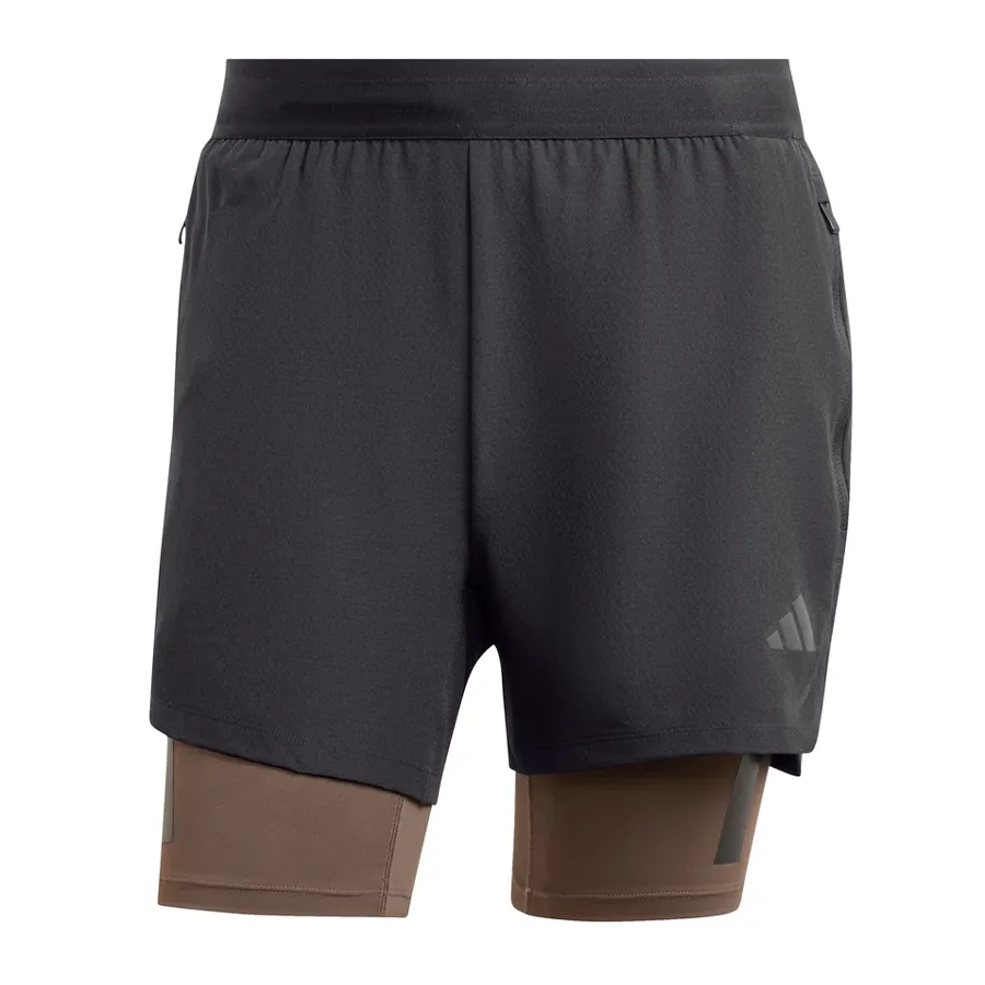 Imagen 4 de 5 de adidas Shorts  Power Workout 2 In 1-NEGRO/GRAFITO