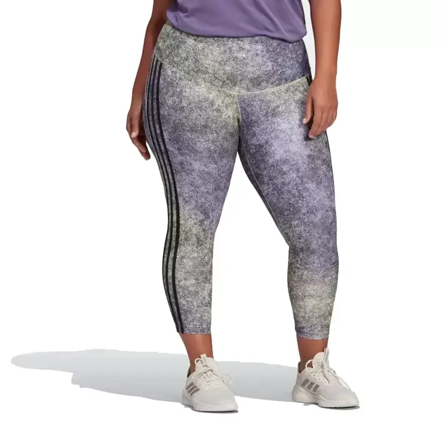 Imagen 0 de 4 de Calza adidas 7/8 Tiro Alto-VIOLETA/NEGRO