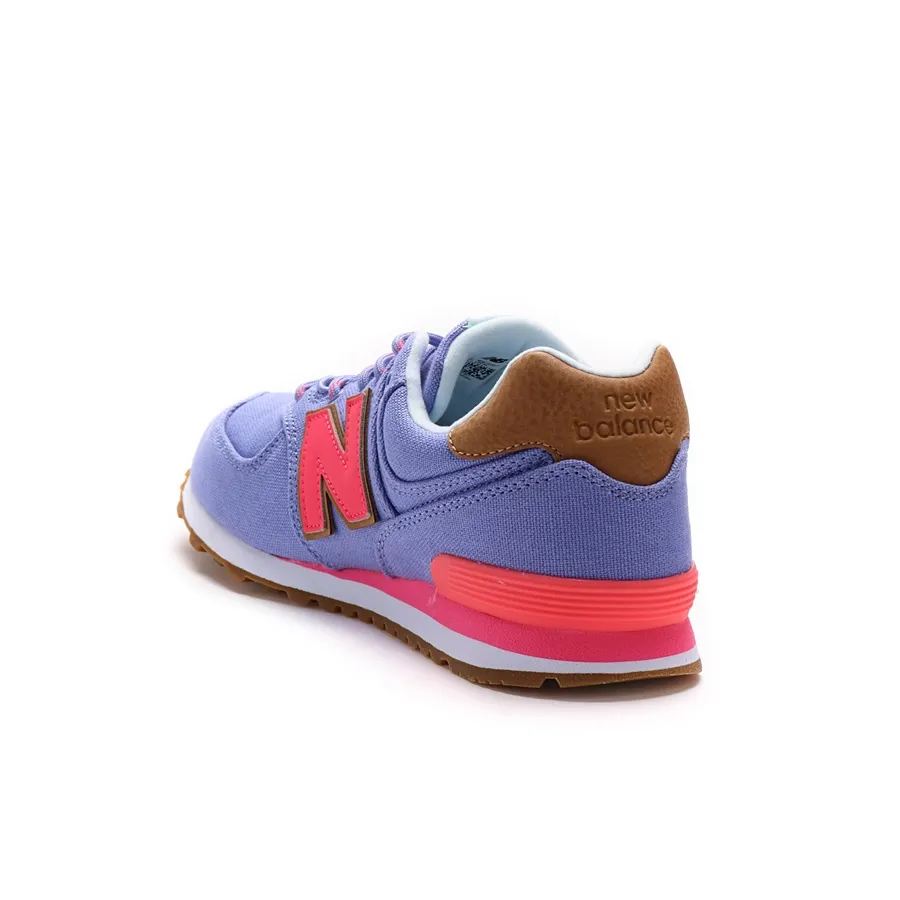 Imagen 2 de 4 de Zapatillas New Balance 574 Grade-LILA/TOSTADO/FUCSIA