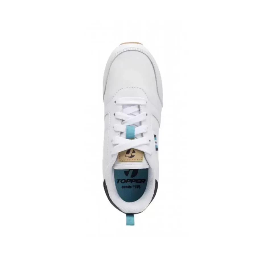 Imagen 3 de 5 de Zapatillas Topper T700 Cs Kids-BLANCO/BEIGE