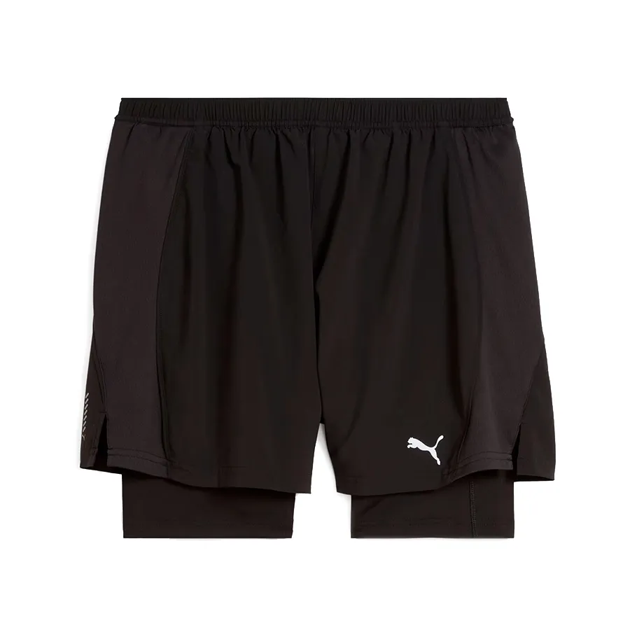 Imagen 3 de 5 de Shorts Puma Run Velocity 2 en 1-NEGRO